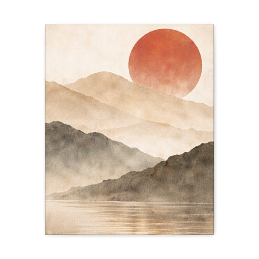 Crimson Sun Horizon