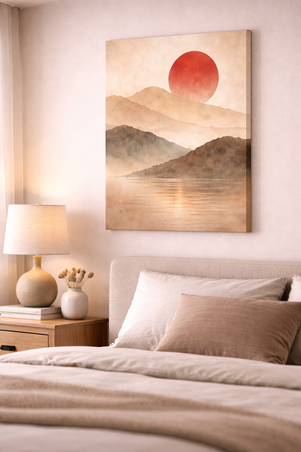Crimson Sun Horizon