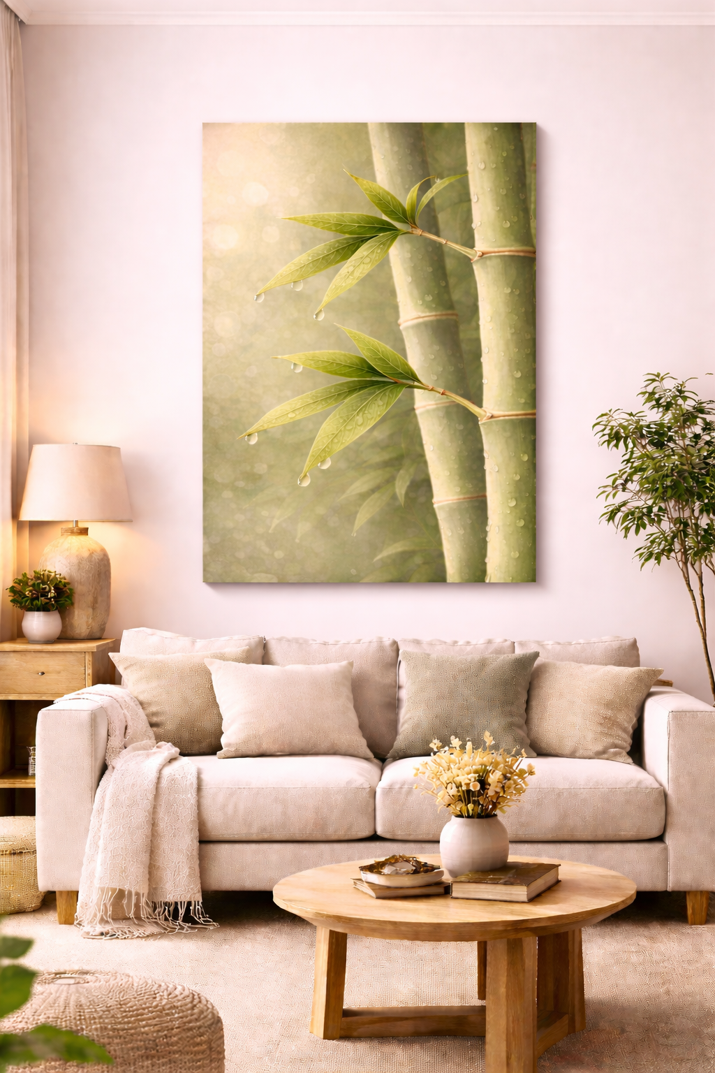 Dew on bamboo
