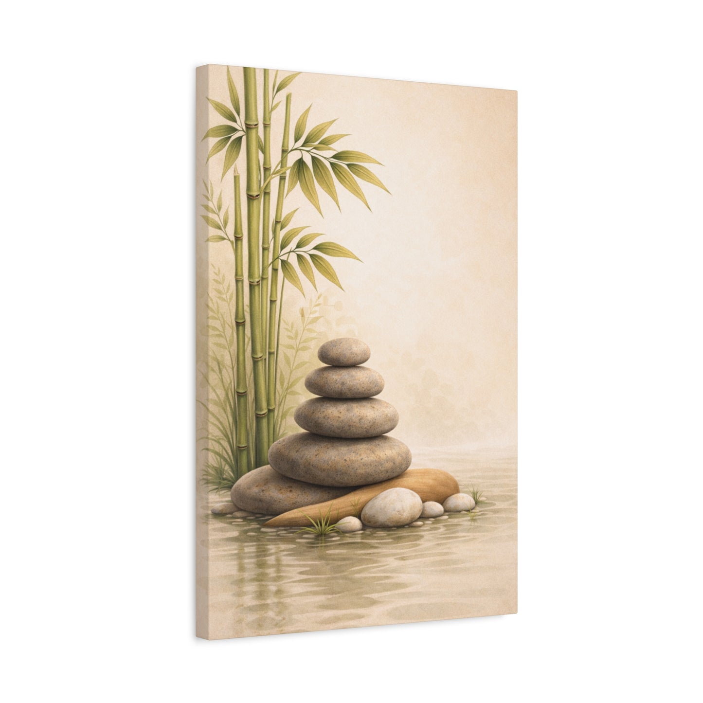 Bamboo Water Reflection